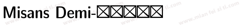 Misans Demi字体转换